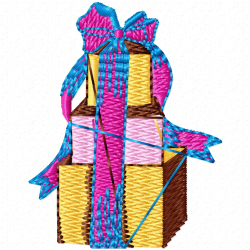 Gifts Embroidery Design 7 Gifts Embroidery Design 7